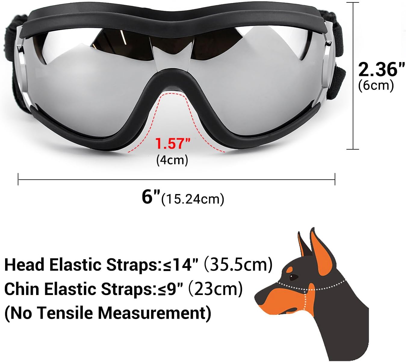 "Pawsome Dog Goggles for Big Pups – Stylish Windproof Sunglasses for Medium & Large Dogs! 🐾🕶️"